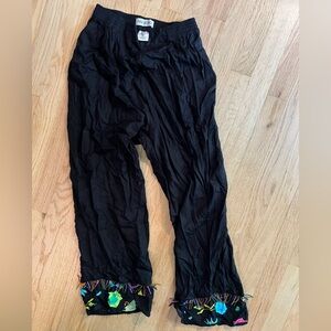 Black Wide Leg Jumpsuit with Flowing Fabric